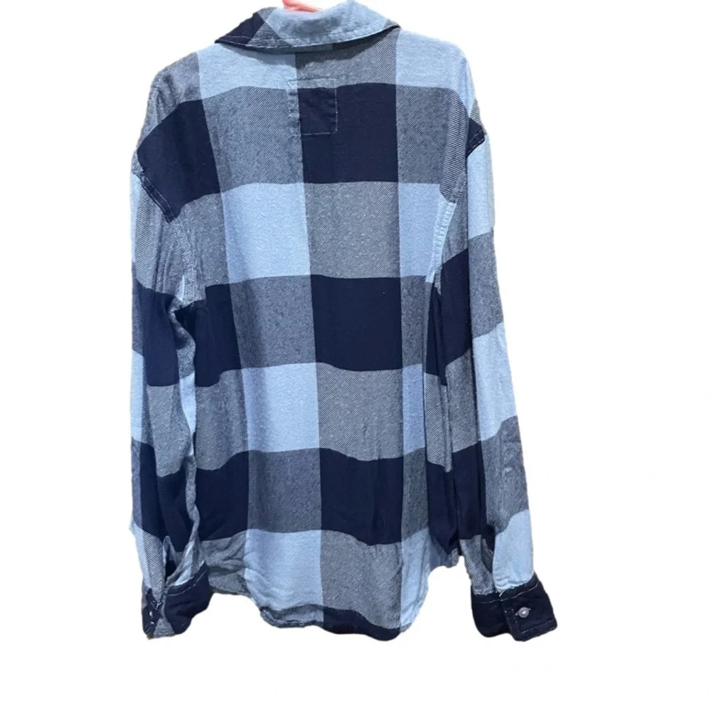 ⭐️Justice Perfect Plaid Light and Dark Blue Size 8